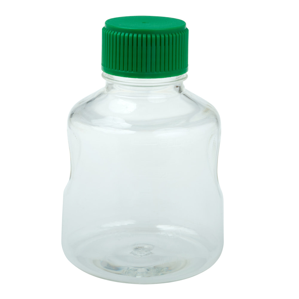 CELLTREAT 500mL Solution Bottle, Sterile, Individually Bagged, 24 Bottles per Case